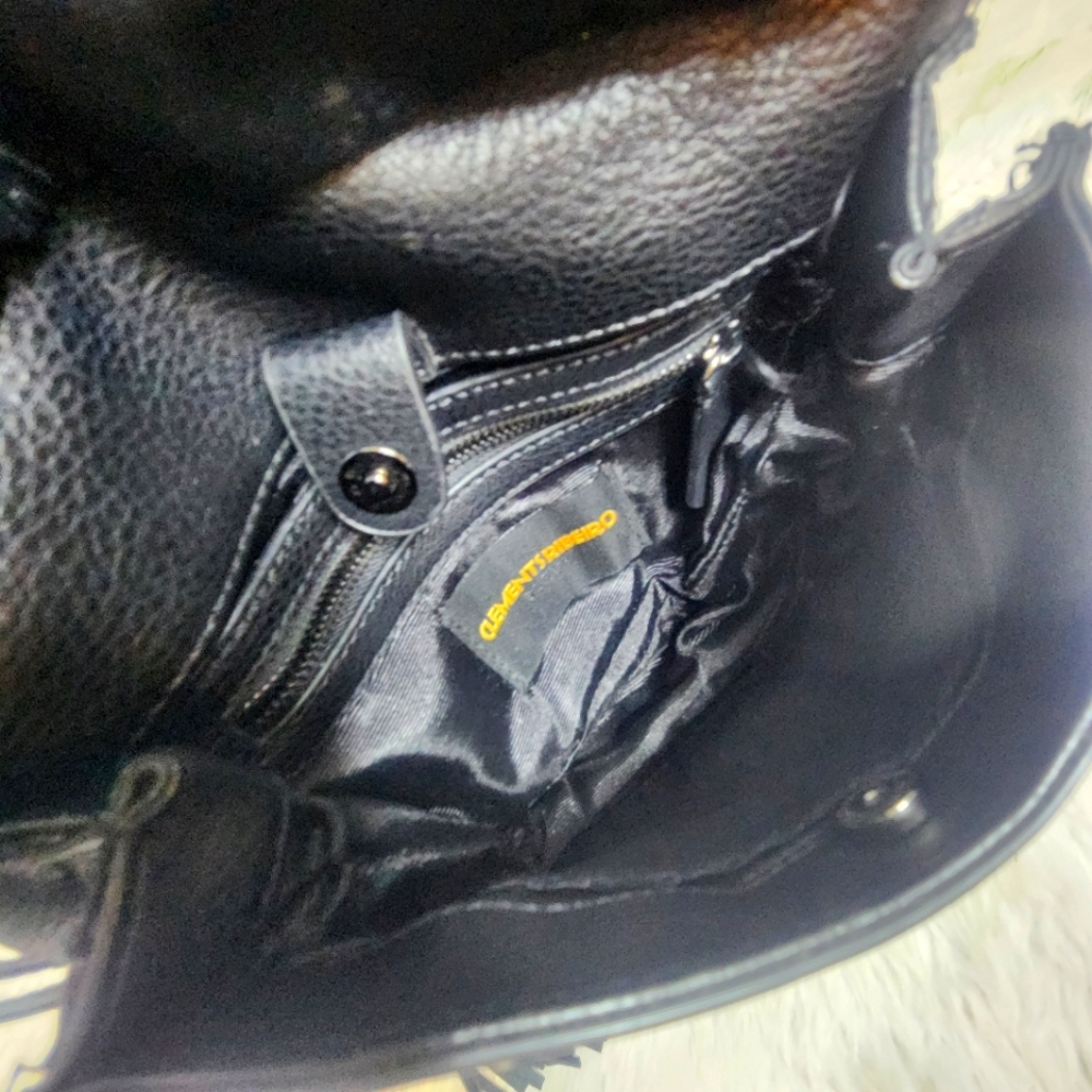 CLEMENTS RIBEIRO Black Leather Crossbody - Picture 12 of 13